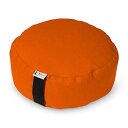 ヨガ フィットネス Bean Products Zafu Meditation Cushion, Round, Cotton Tangerine - Fille...
