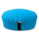 ヨガ フィットネス Bean Products Zafu Meditation Cushion, Oval, Cotton Aqua - Filled with...