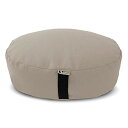 ヨガ フィットネス Bean Products Zafu Meditation Cushion, Round, Cotton Natural - Filled ...