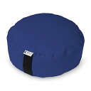 ヨガ フィットネス Bean Products Zafu Meditation Cushion, Round, Cotton Navy - Filled Wit...