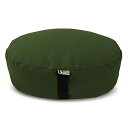 ヨガ フィットネス Bean Products Zafu Meditation Cushion, Round, Cotton Earth - Filled Wi...