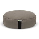 ヨガ フィットネス Bean Products Zafu Meditation Cushion, Round, Hemp Natural - Filled Wi...