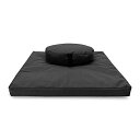 ヨガ フィットネス Bean Products Zafu and Zabuton Meditation Cushion Set - Made in The US...