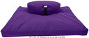 ヨガ フィットネス Bean Products Zafu & Zabuton Meditation Cushion, Oval, Cotton Purple -...