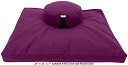 ヨガ フィットネス Bean Products Zafu & Zabuton Meditation Cushion, Oval, Cotton Burgundy...