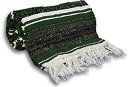ヨガ フィットネス YogaAccessories Traditional Mexican Yoga Blanket - Greenヨガ フィットネス