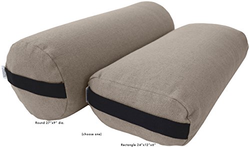 ヨガ フィットネス 400HPNL Bean Products Yoga Bolster - Hemp Round - Naturalヨガ フィットネス 400HPNL