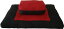 ヨガ フィットネス D&D Futon Furniture Zabuton Zafu Set, Yoga, Meditation Seat Cushions, Kneeling, Sitting, Supporting Exercise Pratice Zabuton & Zafu Cushions. (Red)ヨガ フィットネス