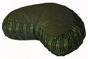 ヨガ フィットネス Boon Decor Meditation Cushion Crescent Zafu - Global Weave Olive Green...