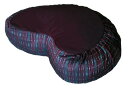 ヨガ フィットネス Boon Decor Meditation Cushion Crescent Zafu Pillow - Global Weave Burg...