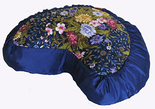 襬 եåȥͥ Boon Decor Meditation Cushion Crescent Zafu - Japanese Silk Print #3襬 եåȥͥ