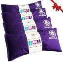 ヨガ フィットネス NLEP-PRP Happy Wraps Namaste Lavender Yoga Eye Pillows - Hot Cold Aromatherapy for Stress, Meditation, Spa, Relaxation Gifts - Set of 4 - Purple Cottonヨガ フィットネス NLEP-PRP