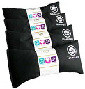 ヨガ フィットネス NLEP-BLK Happy Wraps Namaste Lavender Yoga Eye Pillows - Hot Cold Arom...