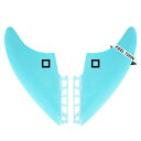 サーフィン フィン マリンスポーツ Surf Squared Twin Keel Fins (2 Fins) - Solid Fiberglass Flex f...