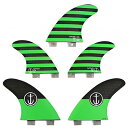 サーフィン フィン マリンスポーツ 【送料無料】Captain Fin Co. CF-5 Fin Medium Surfboard Fins - 5 Fin Set - Twin Tab - Greenサーフィン フィン マリンスポーツ