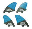 サーフィン フィン マリンスポーツ PACIFIC VIBRATIONS Fits FCS Code 4 Quad KEEL Fins Surfboard 4 ...