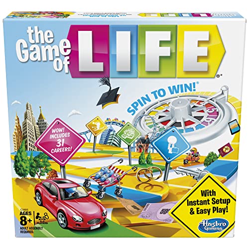 ボードゲーム 英語 アメリカ 海外ゲーム Hasbro Gaming The Game of Life Board Game, Family Games for Kids Ages 8+, Includes 31 Careers, Family Board Games for 2-4 Players, Family Gifts (Amazon Exclusive)ボードゲーム 英語 アメリカ 海外ゲーム