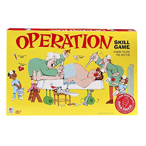 ボードゲーム 英語 アメリカ 海外ゲーム Operation Electronic Board Game Family Games for Kids Ages 6+ Kids Board Games for 1+ Players Funny Games for Kids Kids Gifts Amazon Exclusiv…