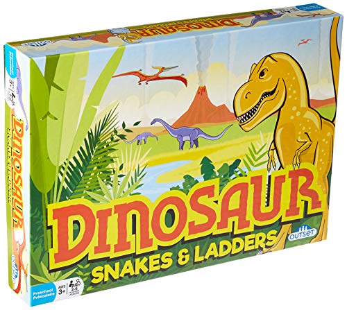 ボードゲーム 英語 アメリカ 海外ゲーム Outset Media Dinosaur Snakes and Ladders Gameボードゲーム 英語 アメリカ 海外ゲーム