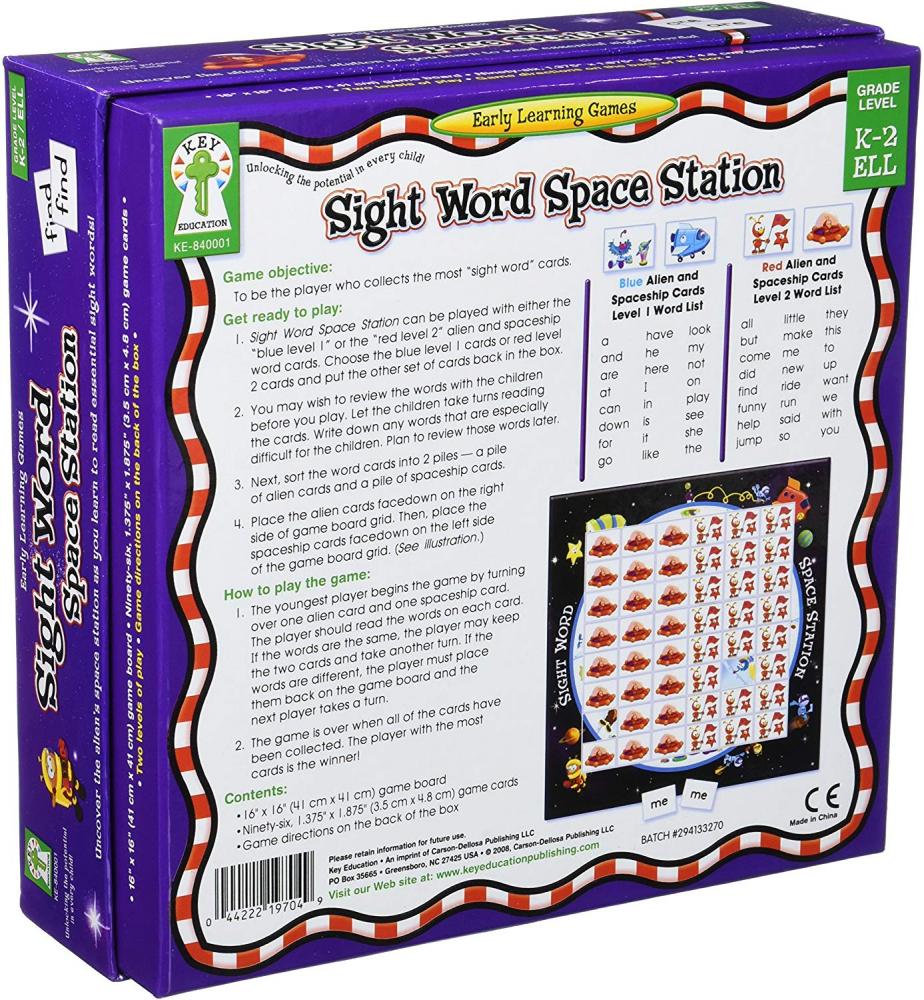 楽天ランキング1位 ボードゲーム 英語 アメリカ 海外ゲーム 送料無料 Key Education Sight Word Space Station Board Game Kindergarten 2nd Grade Sight Words Reading Memory Game With 2 Level Word Lists Up To 8 Players 97 Pc ボードゲーム 楽天ランキング1位 ボードゲーム 英語 アメリカ 海外ゲーム 送料無料 Key Education Sight Word Space Station Board Game Kindergarten 2nd Grade Sight Words Reading Memory Game With 2 Level Word Lists Up To 8 Players 97 Pc ボードゲーム