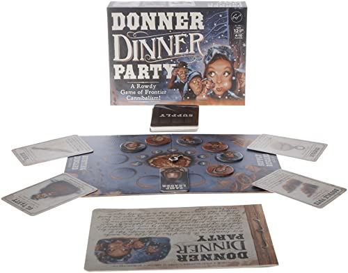 ボードゲーム 英語 アメリカ 海外ゲーム Chronicle Books Donner Dinner Party: A Rowdy Game of Frontier Cannibalism! (Weird Games ..