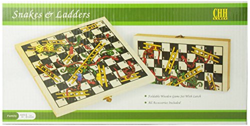 ボードゲーム 英語 アメリカ 海外ゲーム CHH Games CHH Folding Wooden Snakes and Ladders Gameボードゲーム 英語 アメリカ 海外ゲーム
