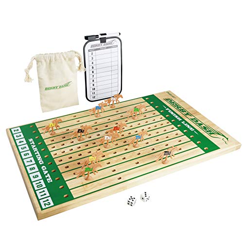 ボードゲーム 英語 アメリカ 海外ゲーム GoSports Derby Dash Horse Race Game Set - Tabletop Horse Racing with 2 Dice and Dry Erase Scoreboardボードゲーム 英語 アメリカ 海外ゲーム