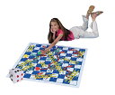 ボードゲーム 英語 アメリカ 海外ゲーム S S Worldwide Jumbo Snakes Ladders Game with 40 x 40 Vinyl Game Board Oversized Game Tokens and Inflatable Dice.ボードゲーム 英語 アメリカ 海外ゲーム