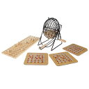 ボードゲーム 英語 アメリカ 海外ゲーム Deluxe Bingo Game with Accessories, Metal Ball Spinner, Wooden Bingo Balls & Board & Shutter Bingo Cards for Adults, Boys and Girls by Hey! Play!ボードゲーム 英語 アメリカ 海外ゲーム