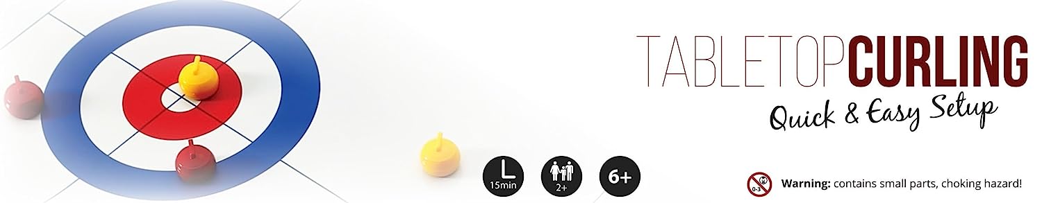 ボードゲーム 英語 アメリカ 海外ゲーム 【送料無料】Fairly Odd Novelties Tabletop Curling Compact Portable Mini 0.92 Lb Travel Family Board Game, Whiteボードゲーム 英語 アメリカ 海外ゲーム