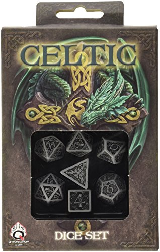 ボードゲーム 英語 アメリカ 海外ゲーム Celtic 3D Dice Gray/Black (7) Board Gameボードゲーム 英語 アメリカ 海外ゲー...