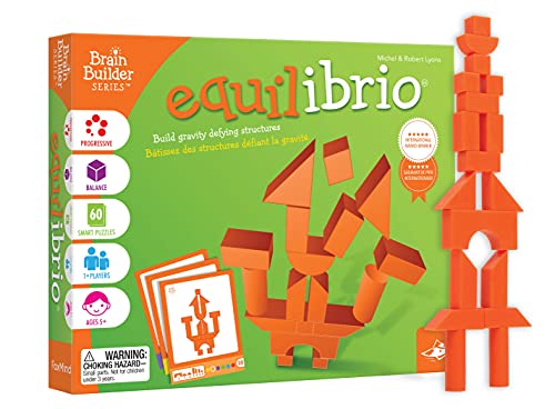 ボードゲーム 英語 アメリカ 海外ゲーム Foxmind Games: Equilibrio Spatial Logic and Dexterity Game, Build Gravity Defying Structures, 60 Smart Puzzles to Work Through, 6 Levels of Complexity, Develops STEM Skills, ボードゲーム 英語 アメリカ 海外ゲーム