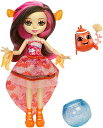 G`eB}Y l` h[ Mattel Enchantimals Clarita Clownfish Doll (6in) with Color-Change Hair & Cackle Water Animal FigureG`eB}Y l` h[