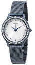 rv QX GUESS fB[X GUESS W0647L4 Women's Iconic All Blue Stainless Steel Mesh Band Watchrv QX GUESS fB[X