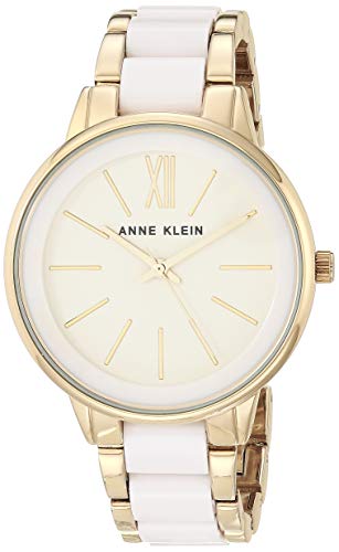 楽天angelica腕時計 アンクライン レディース AK/1412IVGB Anne Klein Women's AK/1412IVGB Gold-Tone and Ivory Resin Bracelet Watch腕時計 アンクライン レディース AK/1412IVGB