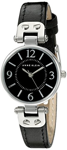 アンクライン Anne Klein レディース腕時計 ケース26 レザーストラップ 10/9443BKBK