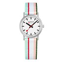 モンディーン 腕時計 モンディーン 北欧 スイス レディース Mondaine Classic Multicolour Textile Strap White Dial Quartz Men's Watch A658.30323.16SBS 30mm腕時計 モンディーン 北欧 スイス レディース