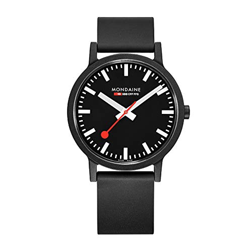 モンディーン 腕時計 モンディーン 北欧 スイス メンズ Mondaine - Mens Watch - MS1.41120.RB SBB - Analog Display - Swiss Quartz - Black Watch - Mens Watches - Made in Switzerland腕時計 モンディーン 北欧 スイス メンズ