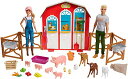 バービー バービー人形 ?Barbie Sweet Orchard Farm Barn Playset with Barbie and Ken Dolls fo...