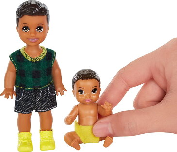 バービー バービー人形 日本未発売 【送料無料】Barbie Skipper Babysitters Inc. Dolls, 2 Pack of Sibling Dolls Includes Small Toddler Doll and Baby Doll in Diaper, for 3 to 7 Year Olds????バービー バービー人形 日本未発売