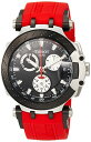 腕時計 ティソ メンズ Tissot Men's T-Race Chrono Quartz Stainless Steel Casual Watch Red T1154172705100腕時計 ティソ メンズ その1