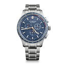 ビクトリノックス 腕時計（メンズ） 腕時計 ビクトリノックス スイス メンズ Victorinox Alliance Stainless Steel Swiss-Quartz Watch with Stainless-Steel Strap, Silver, 20.4 (Model: 241817)腕時計 ビクトリノックス スイス メンズ