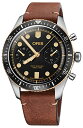 rv IX Y Oris Divers Sixty-Five Chronograph Automatic Black Dial Men's Watch 01 771 7744 4354-07 5 21 45rv IX Y