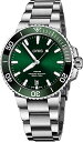 腕時計 オリス メンズ Oris Aquis Date Automatic Green Dial Men's Watch 01 733 7732 4157-07...