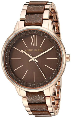 アンクライン 腕時計 レディース 【送料無料】Anne Klein Women's AK/1412RGBN Rose Gold-Tone and Brown Shimmer Bracelet Watchアンクライン 腕時計 レディース