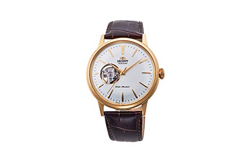 腕時計 オリエント メンズ Orient Men's Bambino Open Heart Stainless Steel Japanese-Automatic Watch with Leather Strap, Gold, 20 (Model: RA-AG0003S10A)腕時計 オリエント メンズ