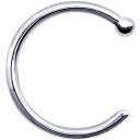 ボディキャンディー ボディピアス アメリカ 日本未発売 ウォレット Body Candy Solid 14k White Gold Nose Hoop 18 G...