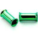 ボディキャンディー ボディピアス アメリカ 日本未発売 ウォレット Body Candy 2Pc Green Anodized Steel 4mm Double...