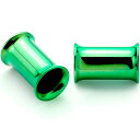 ボディキャンディー ボディピアス アメリカ 日本未発売 ウォレット Body Candy 2Pc Green Anodized Steel 5mm Double...