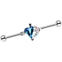 ボディキャンディー ボディピアス アメリカ 日本未発売 ウォレット Body Candy Steel Blue Aurora Calling Cupid Heart Arrow Helix Earring Industrial Barbell Piercing 14 Gauge 38mmボディキャンディー ボディピアス アメリカ 日本未発売 ウォレット